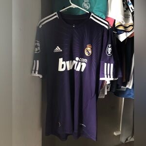 Men’s Adidas Real Madrid CF 2010/11 Purple Third Jersey Size L